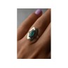 925 Sterling Silver Chinese Turquoise Ring Size 6.75 Mexico
