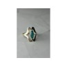 925 Sterling Silver Chinese Turquoise Ring Size 6.75 Mexico