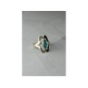 925 Sterling Silver Chinese Turquoise Ring Size 6.75 Mexico