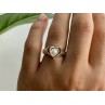 925 Sterling Silver Pearl Ring Size 6.5