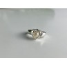 925 Sterling Silver Pearl Ring Size 6.5