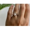 925 Sterling Silver Pearl Ring Size 6.5