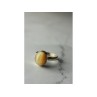 925 Sterling Silver Amber Ring Size 8.5