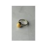 925 Sterling Silver Amber Ring Size 8.5