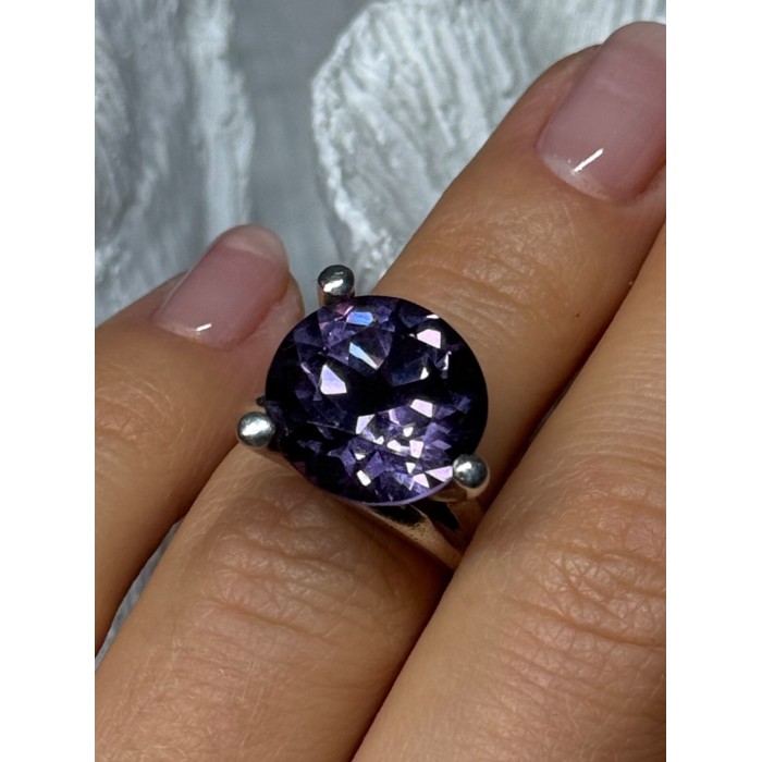 925 STERLING SILVER SAPPHIRE 10 Ct RING SIZE 4.5