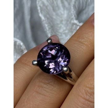 925 STERLING SILVER SAPPHIRE 10 Ct RING SIZE 4.5