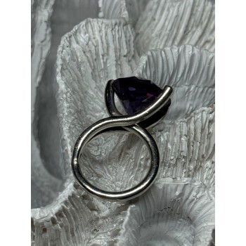 925 STERLING SILVER SAPPHIRE 10 Ct RING SIZE 4.5