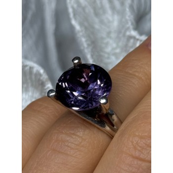 925 STERLING SILVER SAPPHIRE 10 Ct RING SIZE 4.5