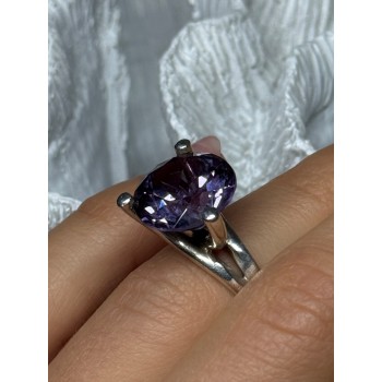 925 STERLING SILVER SAPPHIRE 10 Ct RING SIZE 4.5