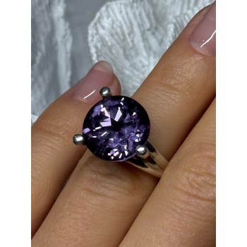 925 STERLING SILVER SAPPHIRE 10 Ct RING SIZE 4.5