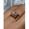 925 Sterling Silver Agate Ring Size 7