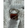 925 Sterling Silver Agate Ring Size 7