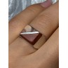 925 Sterling Silver Agate Ring Size 7