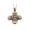 925 Sterling Silver CZ & Marcasites Chain with Cross