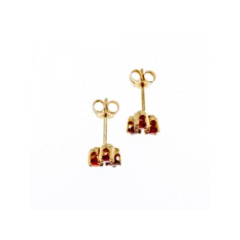 14K YELLOW GOLD SPESSARTINE EARRINGS