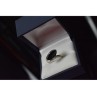 925 Sterling Silver Black Nephrite Ring Size 7.25