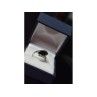 925 Sterling Silver Black Nephrite Ring Size 7.25