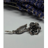 Jewelart 925 Sterling Silver Rose Brooch