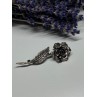 Jewelart 925 Sterling Silver Rose Brooch