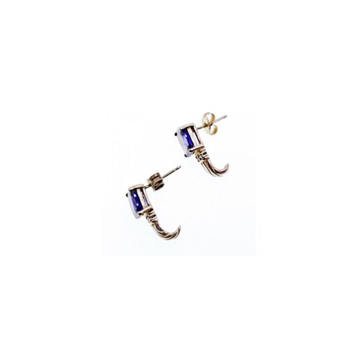 Avon 925 Sterling Silver Iolite Stud Earrings