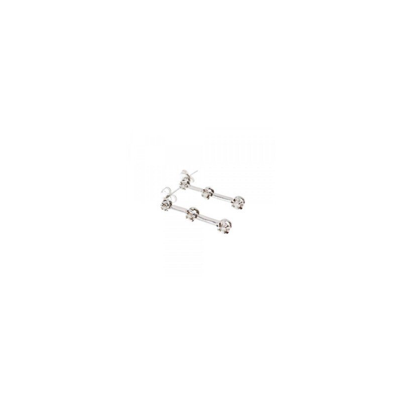 10K WHITE GOLD DIAMONDS STUD EARRINGS
