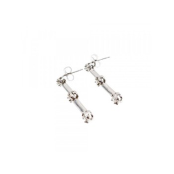 10K WHITE GOLD DIAMONDS STUD EARRINGS