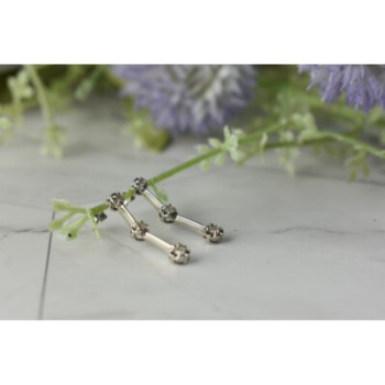 10K WHITE GOLD DIAMONDS STUD EARRINGS