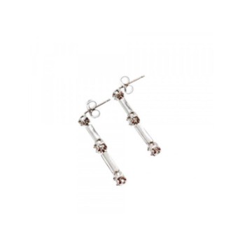 10K WHITE GOLD DIAMONDS STUD EARRINGS