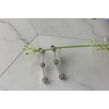 10K WHITE GOLD DIAMONDS STUD EARRINGS