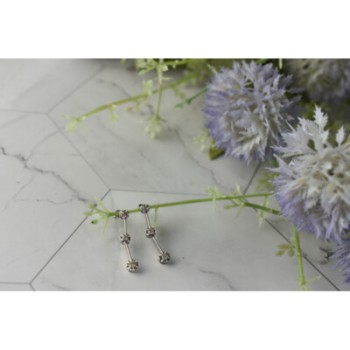 10K WHITE GOLD DIAMONDS STUD EARRINGS