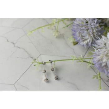 10K WHITE GOLD DIAMONDS STUD EARRINGS