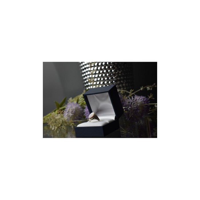 925 Sterling Silver Mother Of Pearl Ring Size 6.5