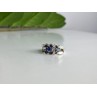 925 Sterling Silver Multi Gemstones Ring Size 8