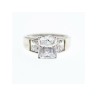 925 Sterling Silver CZ Ring Size 14