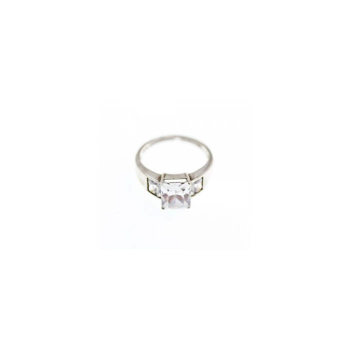 925 Sterling Silver CZ Ring Size 14