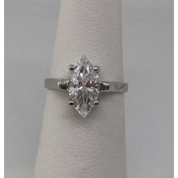 925 Sterling Silver CZ Ring Size 5