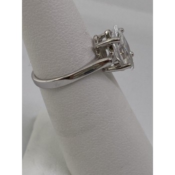 925 Sterling Silver CZ Ring Size 5