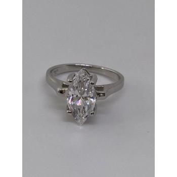 925 Sterling Silver CZ Ring Size 5