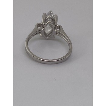 925 Sterling Silver CZ Ring Size 5