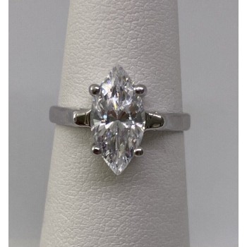 925 Sterling Silver CZ Ring Size 5