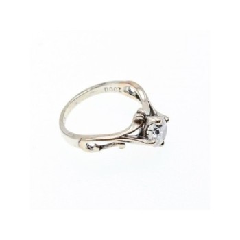 925 Sterling Silver CZ Ring Size 5.5
