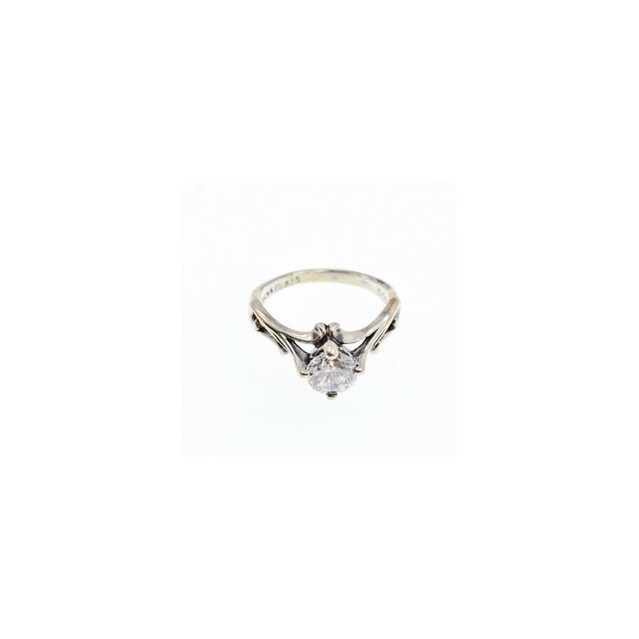 925 Sterling Silver CZ Ring Size 5.5