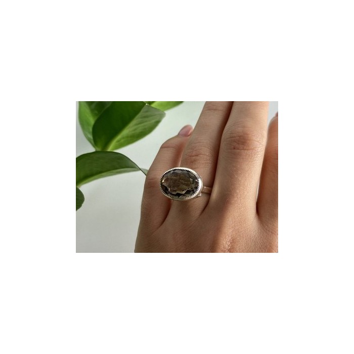 Vintage 925 Sterling Silver Hessonite Ring Size 6.5