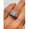 925 Sterling Silver CZ Ring Size 6.5