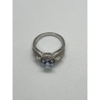 925 Sterling Silver CZ Ring Size 6.5