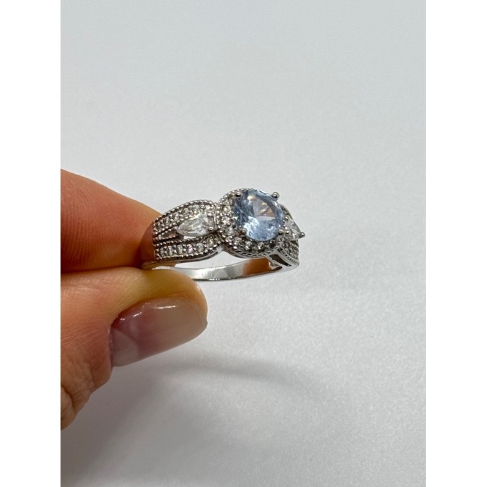 925 Sterling Silver CZ Ring Size 6.5