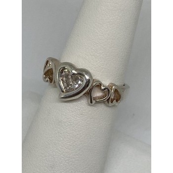 925 Sterling Silver Ring With CZ Size 6.75