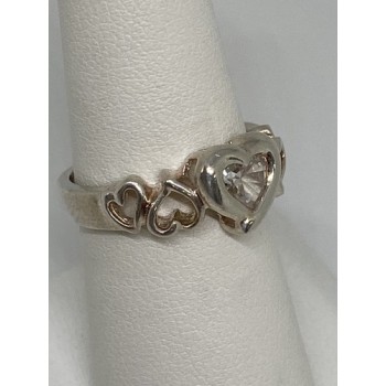 925 Sterling Silver Ring With CZ Size 6.75