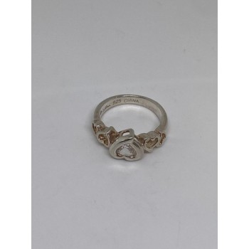 925 Sterling Silver Ring With CZ Size 6.75