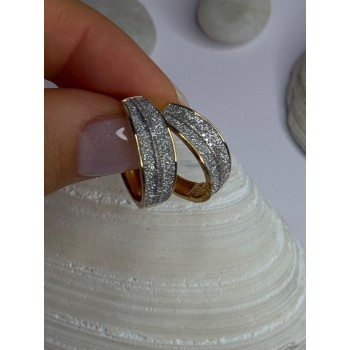 Beautiful Design 925 Sterling Silver Pearl & CZ Earrings Length 2.30 inch